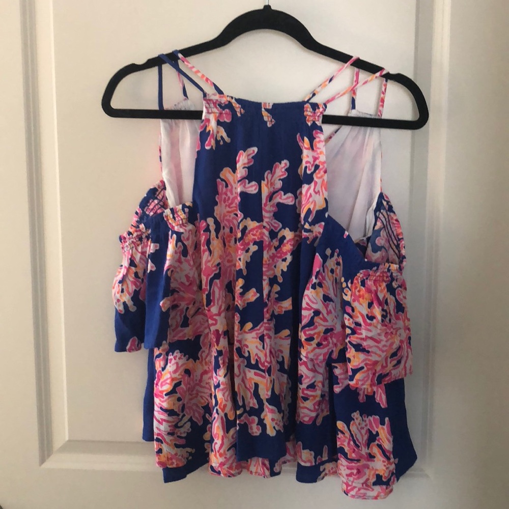 NWT Lilly Pulitzer Bellamie top, Its Eelectric, S - Picture 6 of 6